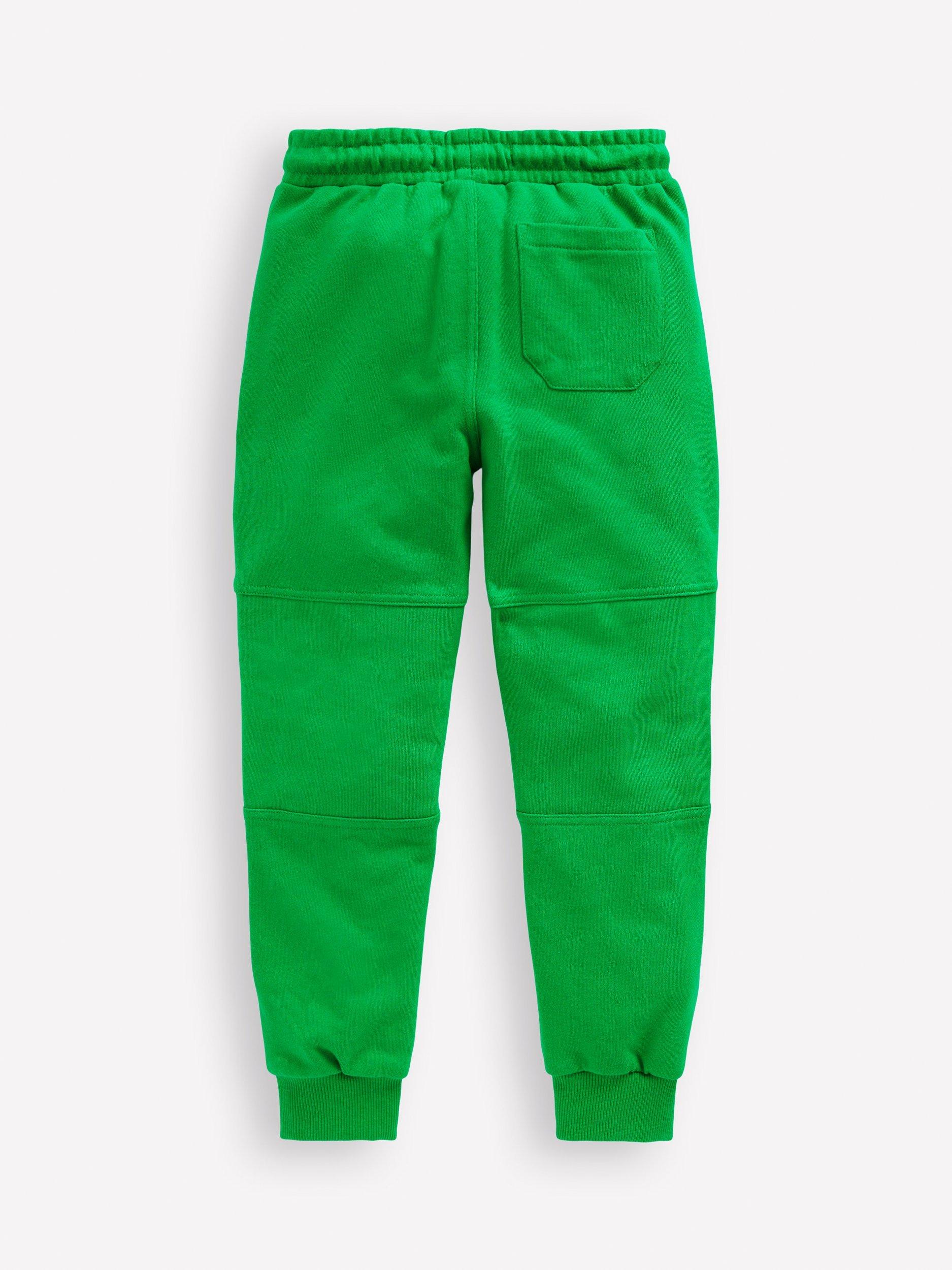 Product image 2 of 3, which shows Mini Boden Kids' Warrior Knee Joggers, Sapling Green, 2-3 years