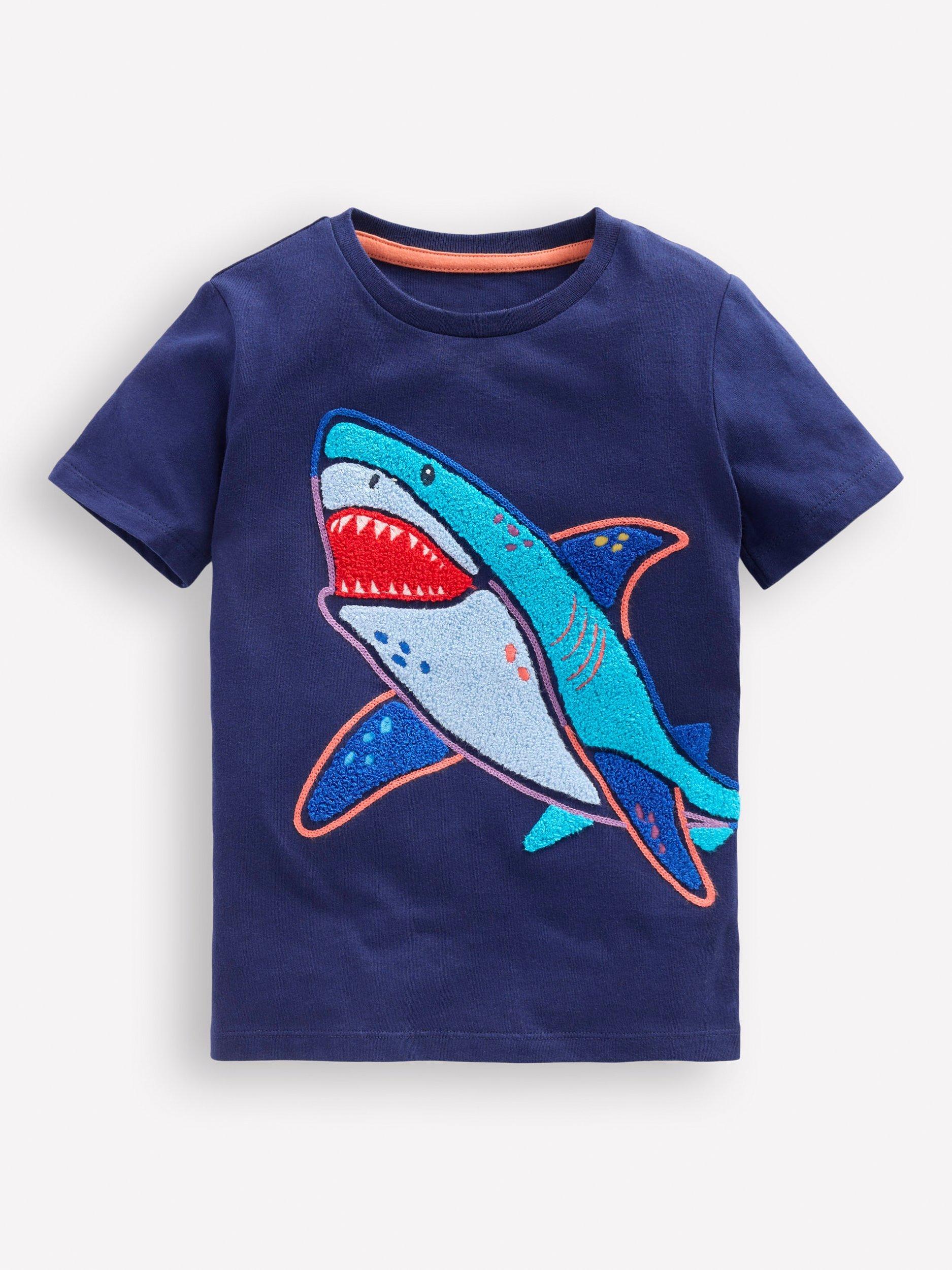 Mini Boden Kids' Cotton Chain Stitch T- Shirt