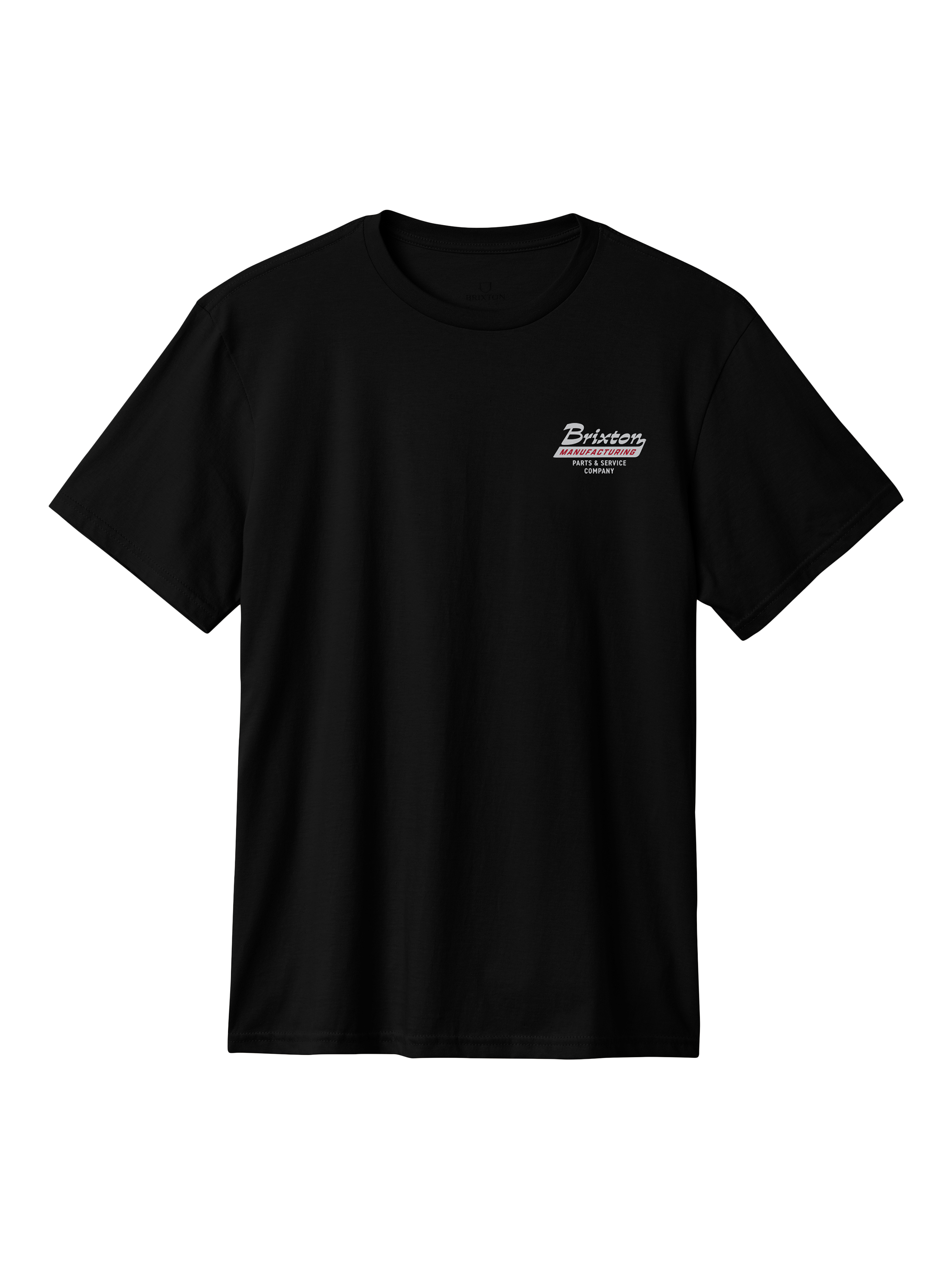 Product image 1 of 2, which shows Brixton Township T-Shirt, Black/Smoke Grey, S