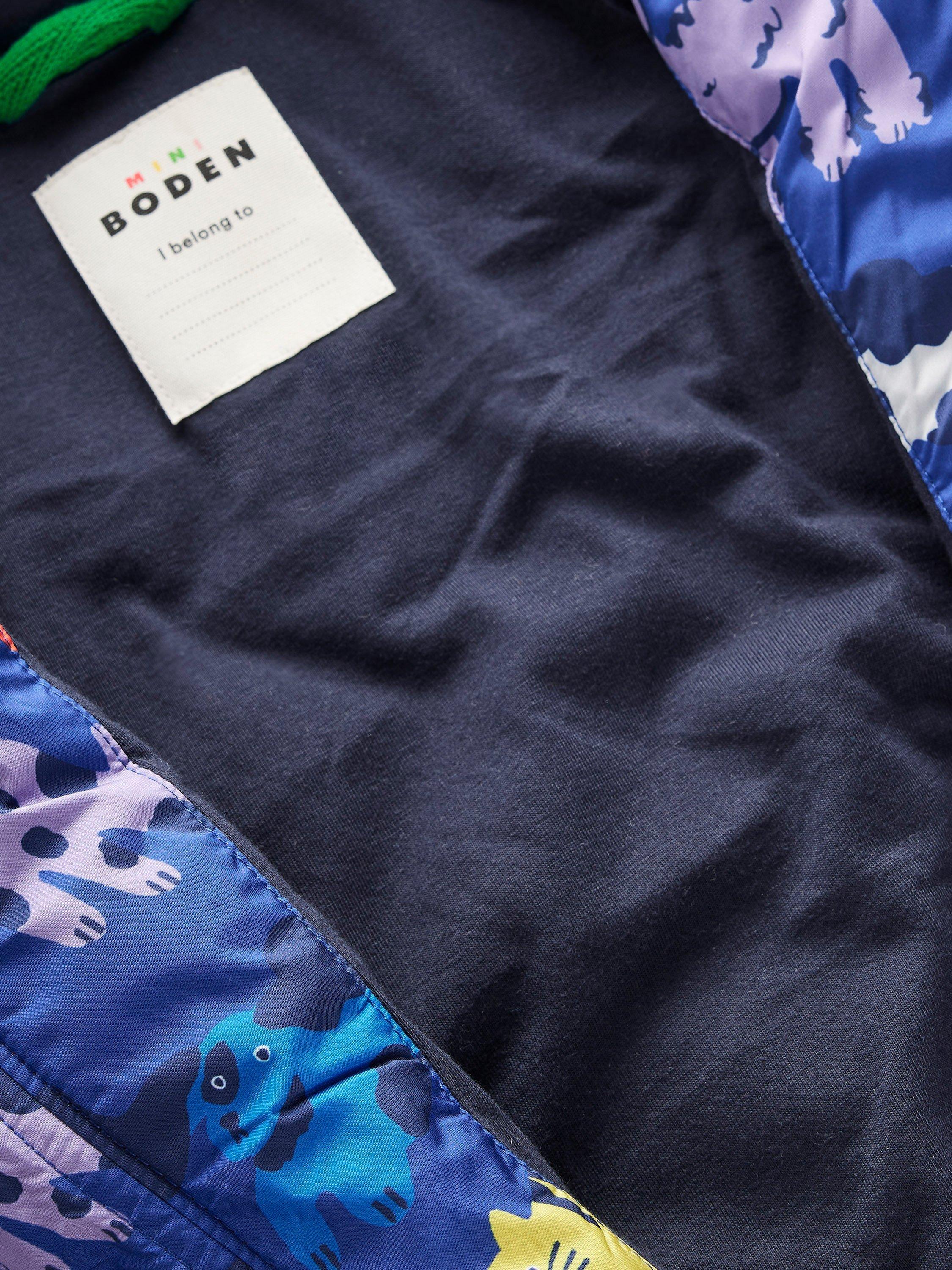 Product image 5 of 5, which shows Mini Boden Kids' Borg Mix Jacket, Rainbow Pets, 10-11 years