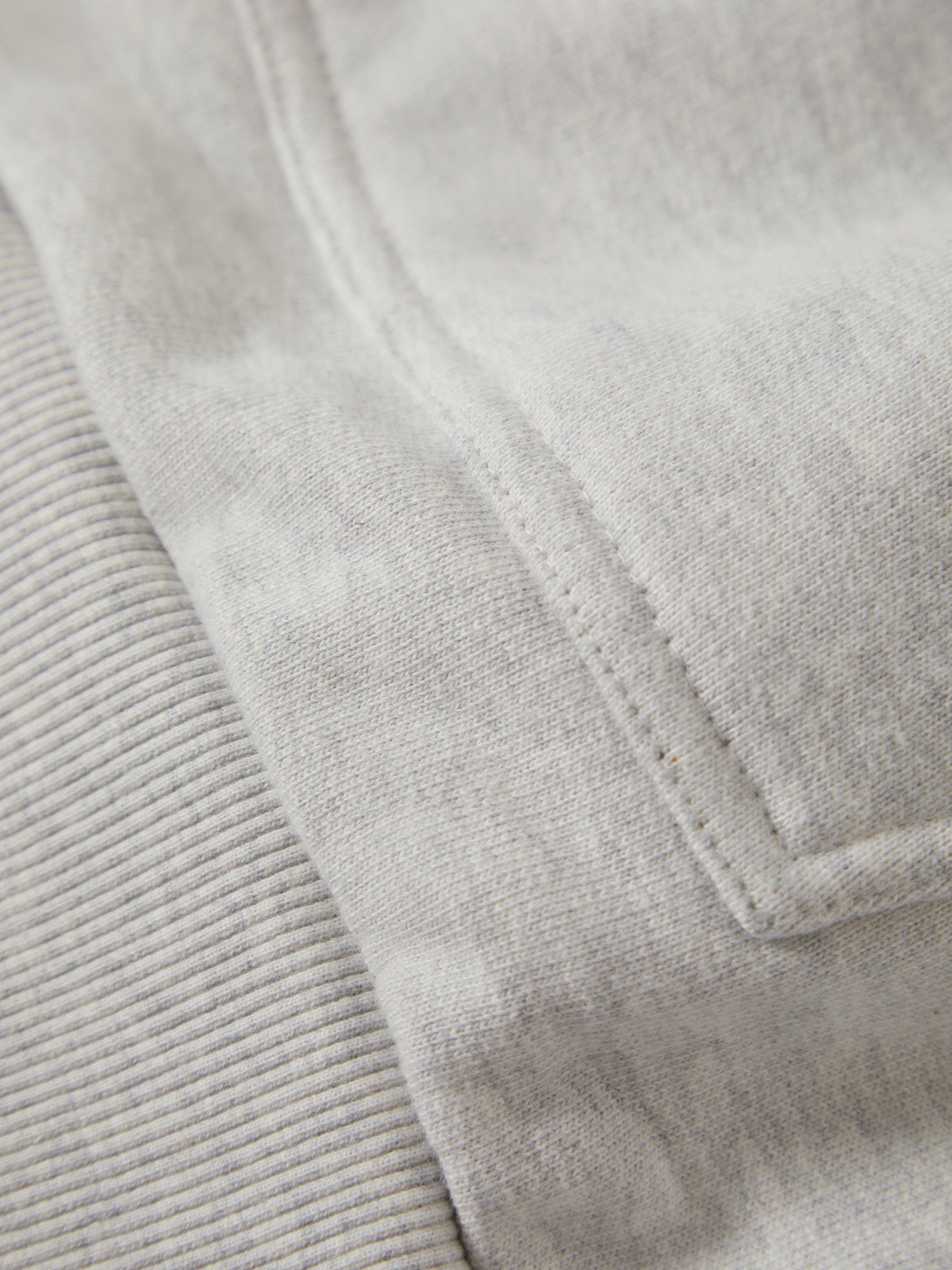 Product image 3 of 7, which shows Brixton Embroidered Heavyweight Oversized Hoodie, Heather Grey Ash, S