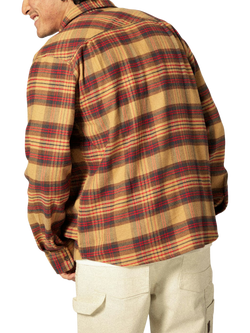 Brixton Bowery Long Sleeve Flannel Shirt, Curry - view 2, Curry