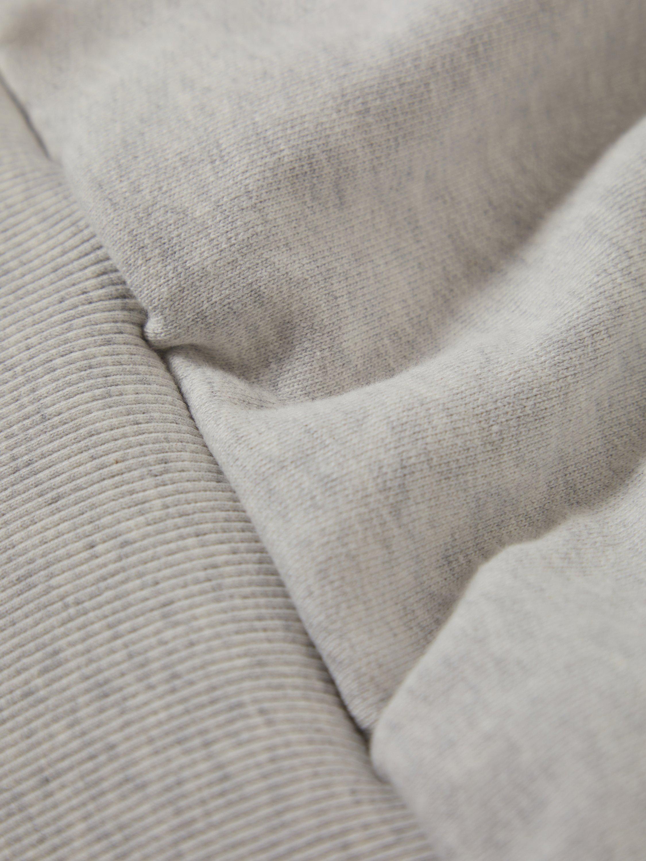 Product image 3 of 5, which shows Brixton Embroidered Heavyweight Oversized Crew Sweatshirt, Heather Grey Ash, S