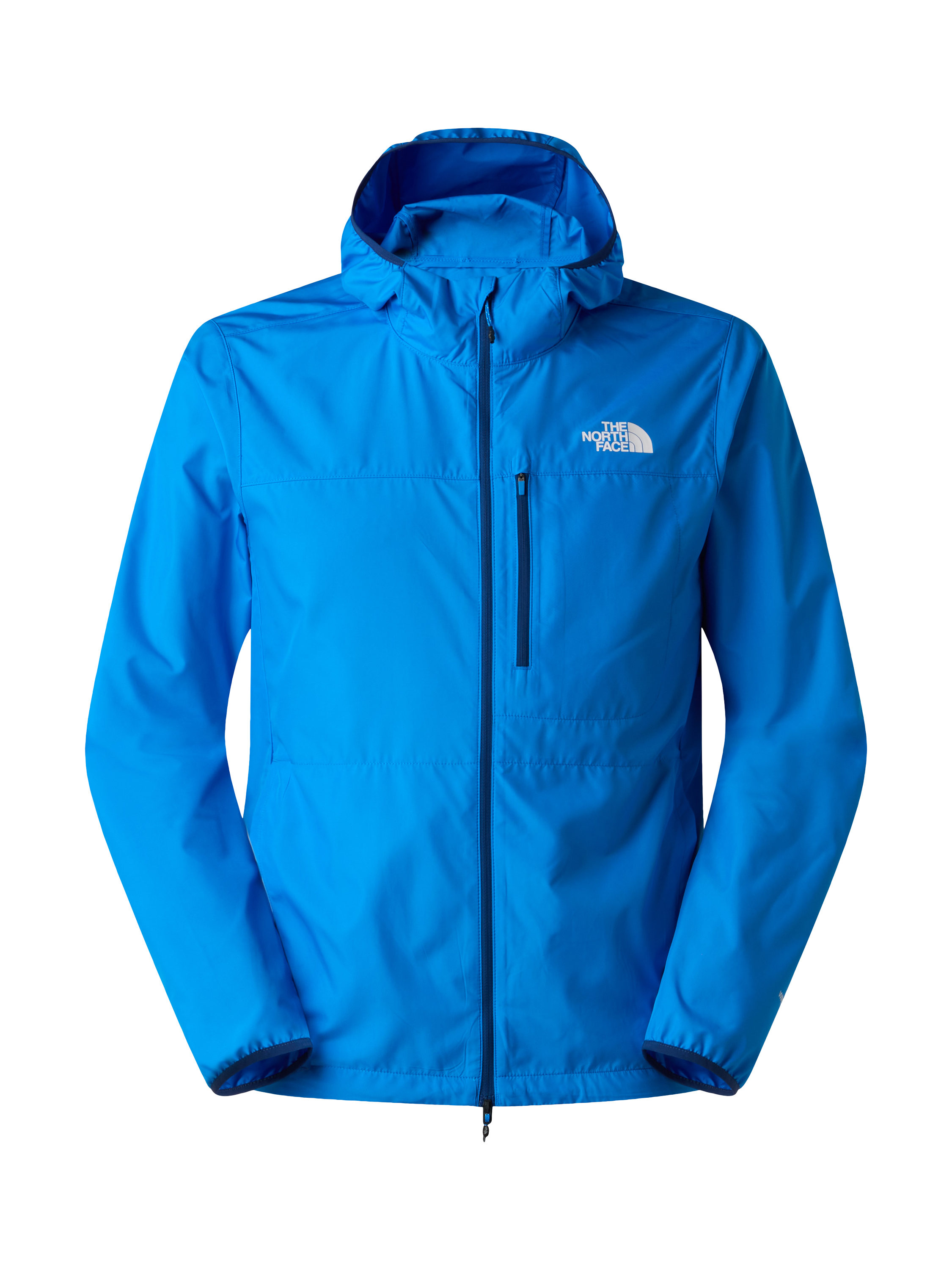 Product image 1 of 2, which shows The North Face Men's Higher Run Wind Jacket, Hero Blue, S