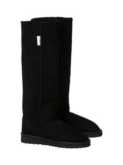 Celtic & Co. Celt Sheepskin Knee High Boots - view 2, Black