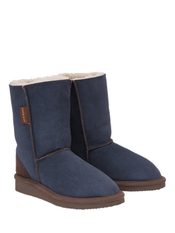 Celtic & Co. Celt Sheepskin House Boots - view 2, Blue Iris