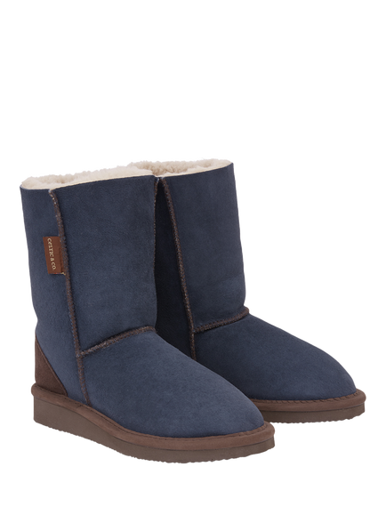 Celtic & Co. Celt Sheepskin House Boots - view 2, Blue Iris
