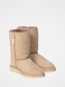 Celtic & Co. Original Celt Sheepskin House Boots - view 2, Oatmeal