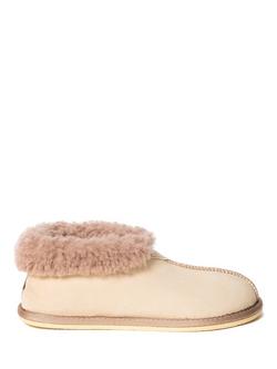 Celtic & Co. Sheepskin Bootee Slippers, Oatmeal