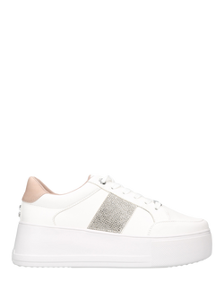 Carvela Jive Embellished Chunky Trainers, White, White
