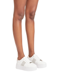 Carvela Jive Embellished Chunky Trainers, White