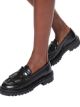 KG Kurt Geiger Marty Leather Slip On Loafers, Black