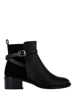 KG Kurt Geiger Helen Microsuede Ankle Boots, Black
