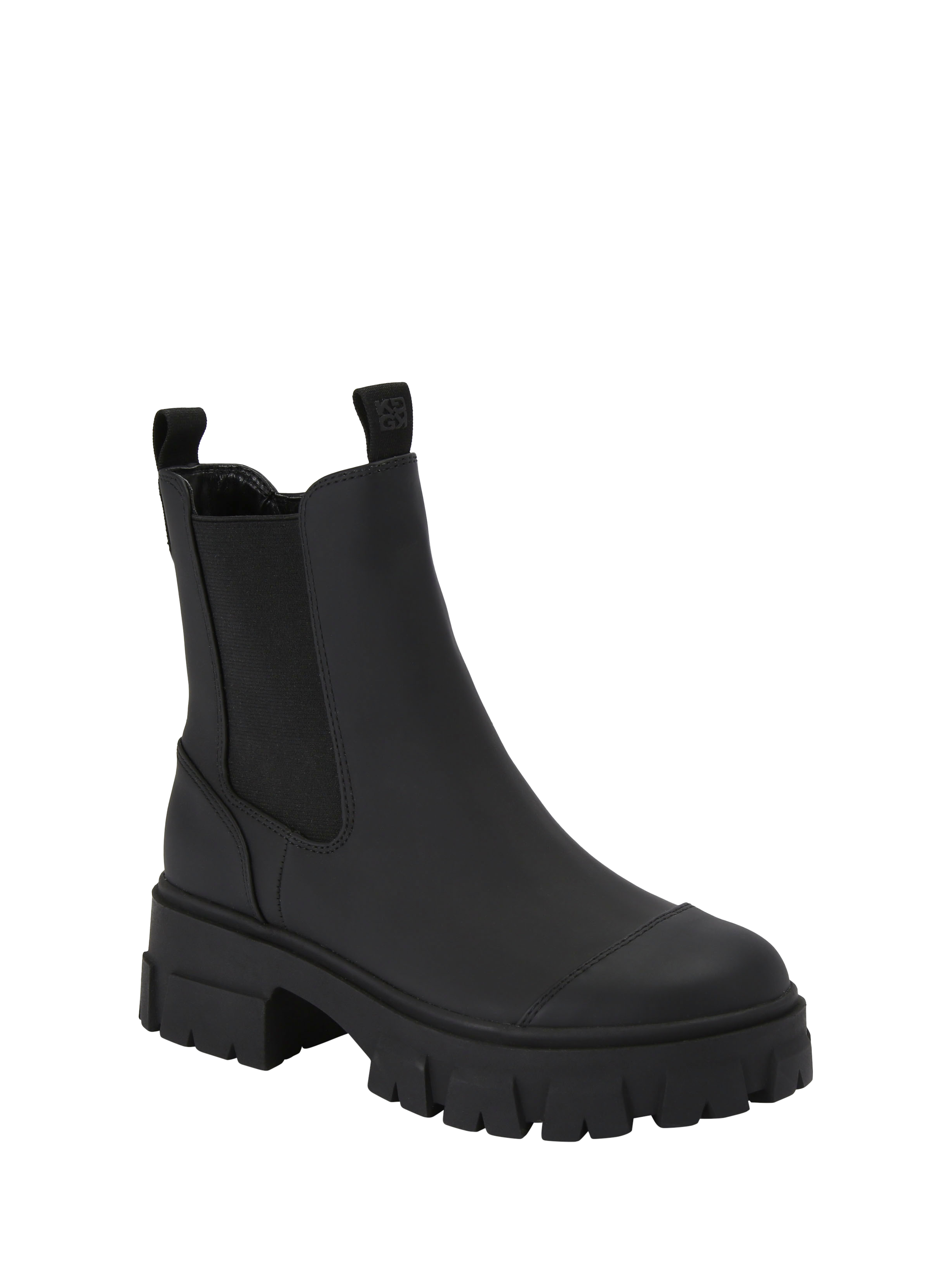 Product image 3 of 6, which shows KG Kurt Geiger Holly Chunky Chelsea Boots, Black, 3