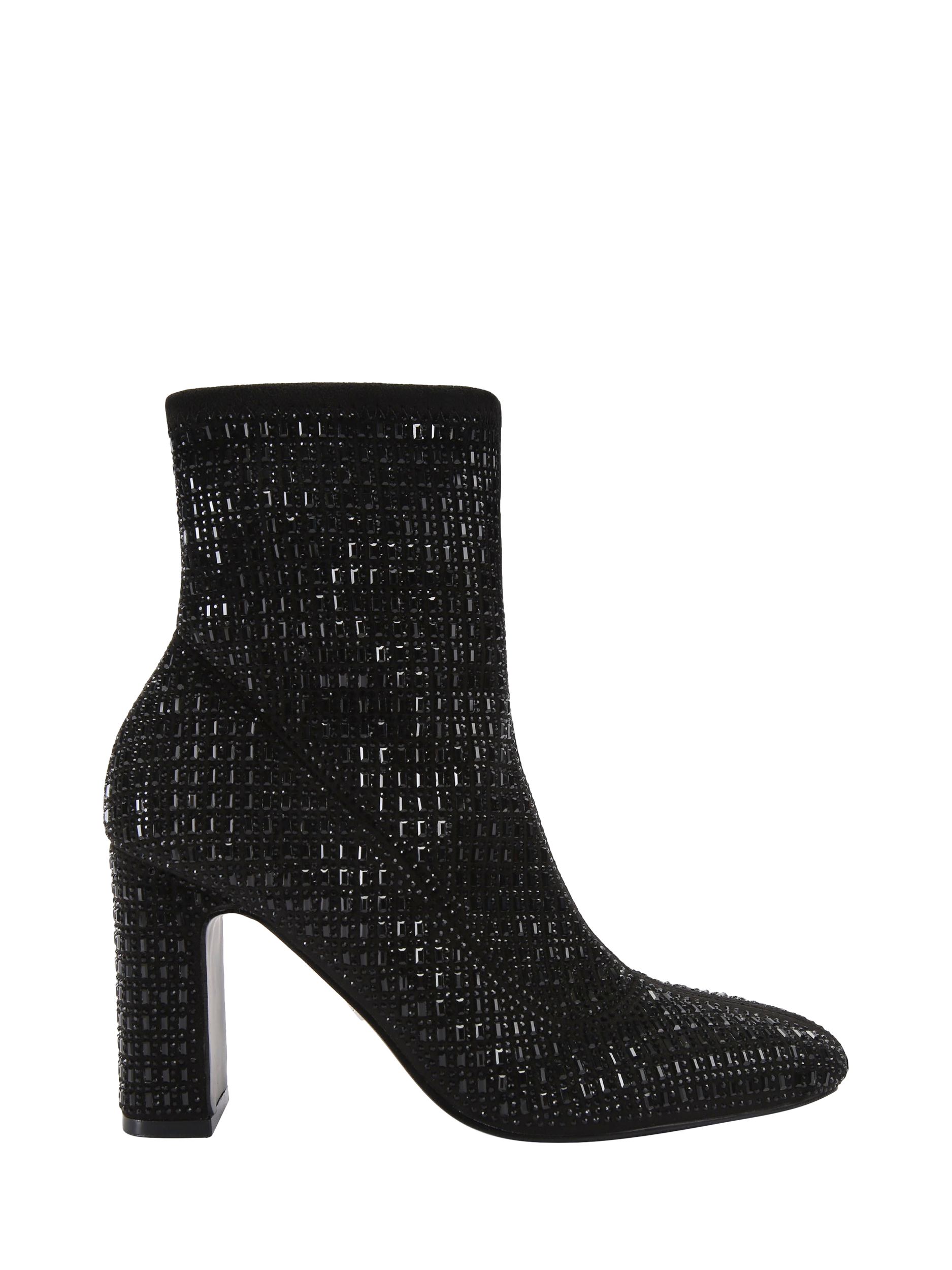 KG Kurt Geiger Titan Gem Embellished Pointed Ankle Boots, Black