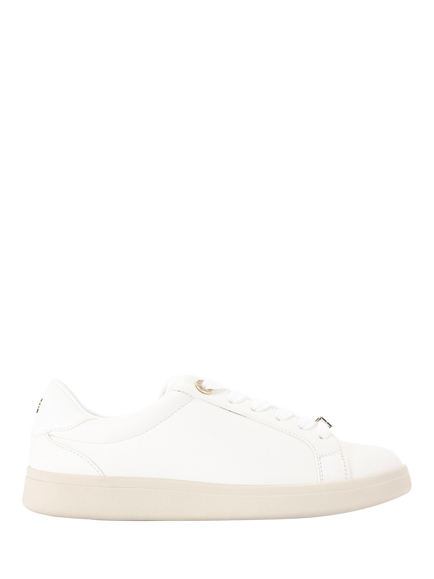 KG Kurt Geiger Eliza Lace Up Trainers, White, White