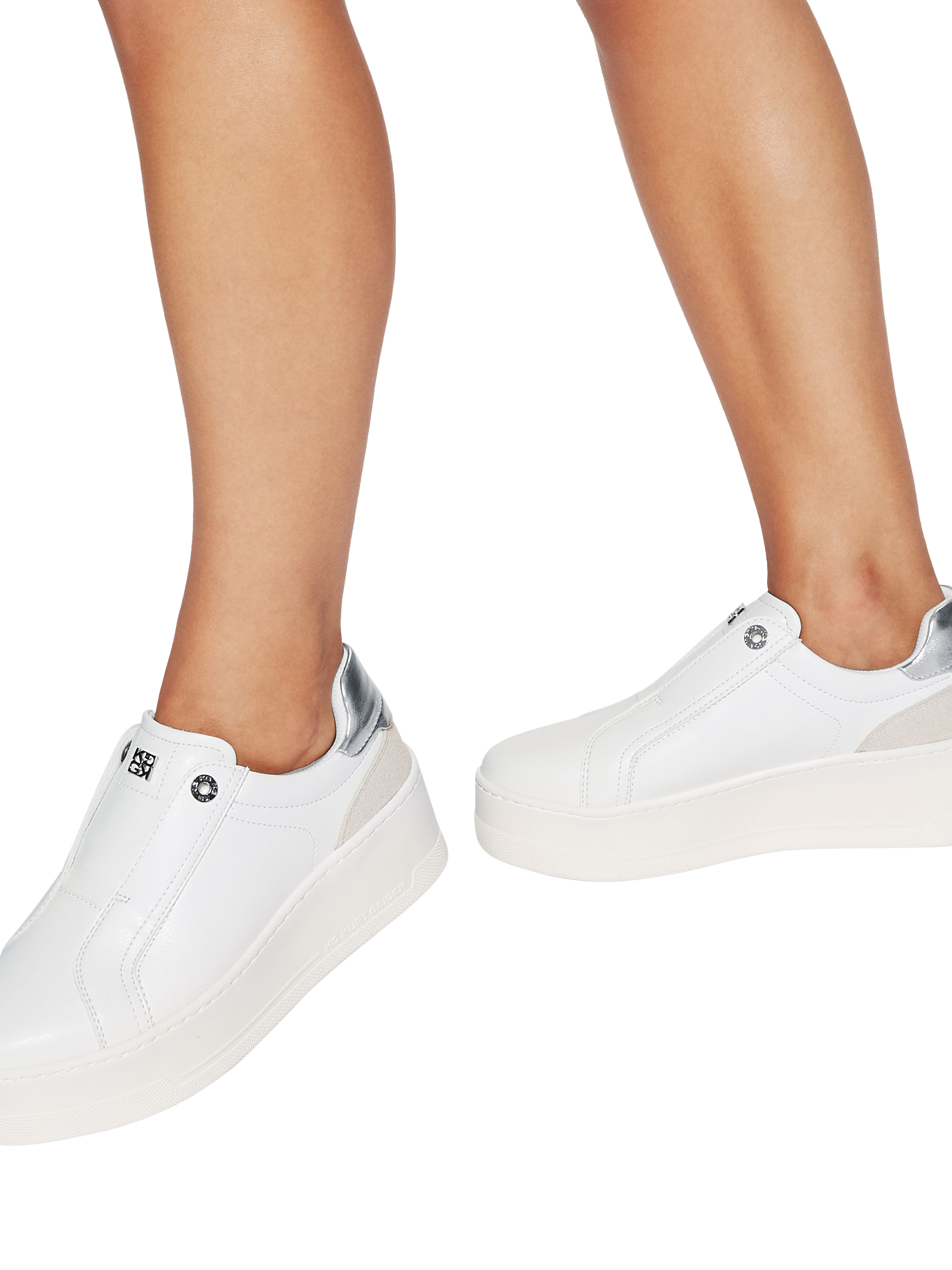 laceless flatform trainers