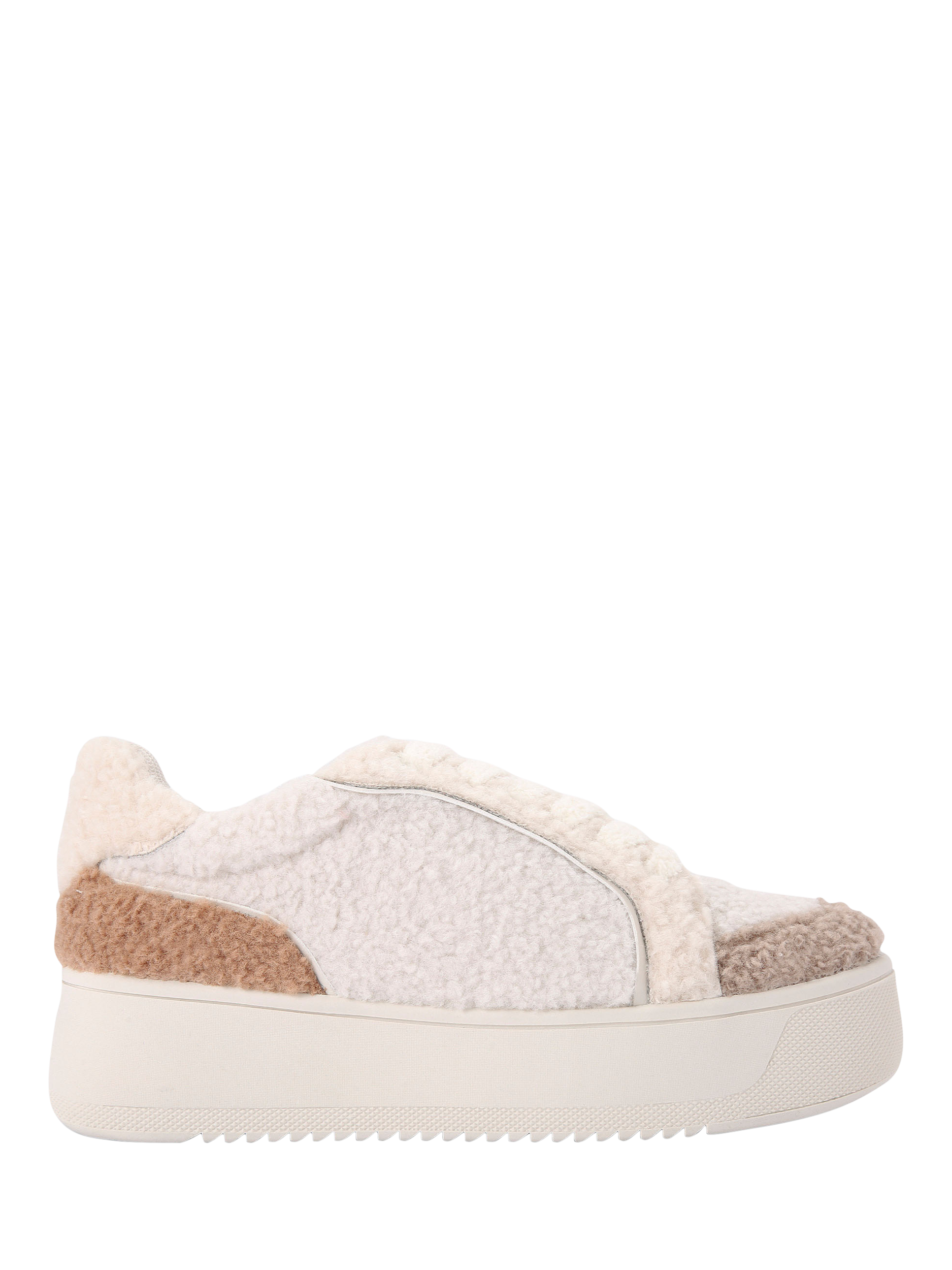 KG Kurt Geiger Lighter Warm Boucle Trainers, Natural/Multi