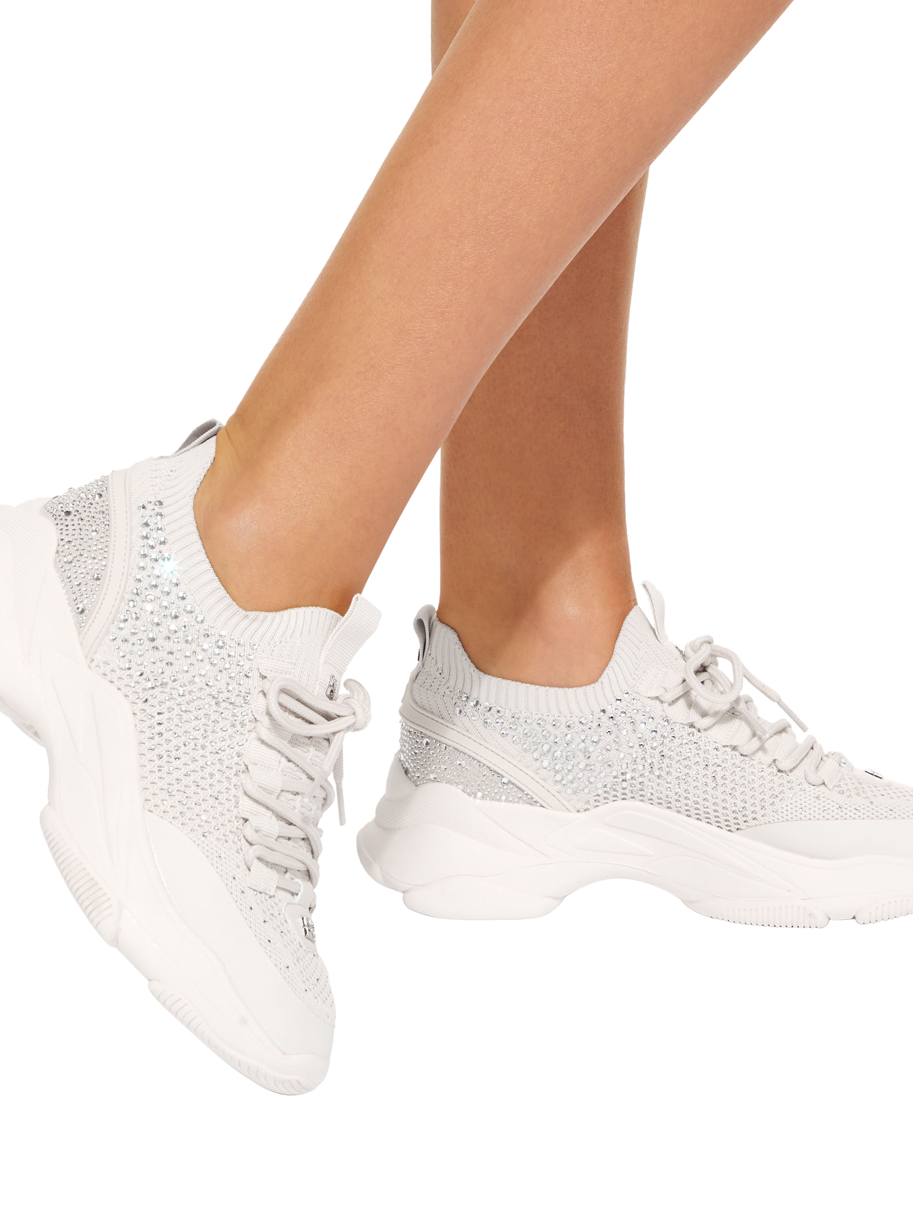 Product image 2 of 5, which shows KG Kurt Geiger Lively Gem Trainers, Natural Putty, 3