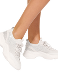 KG Kurt Geiger Lively Gem Trainers, Natural Putty