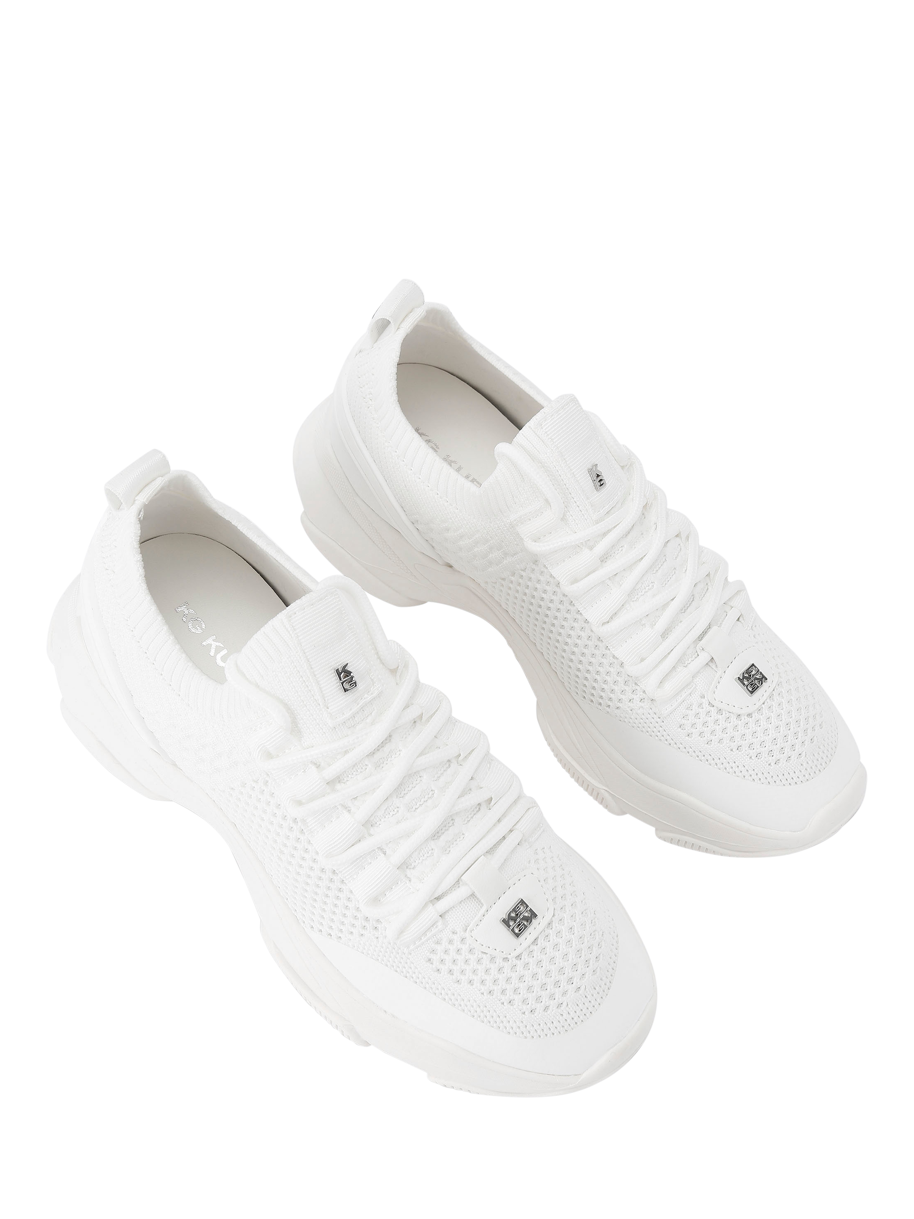 Product image 3 of 5, which shows KG Kurt Geiger Lively Trainers, White, 3