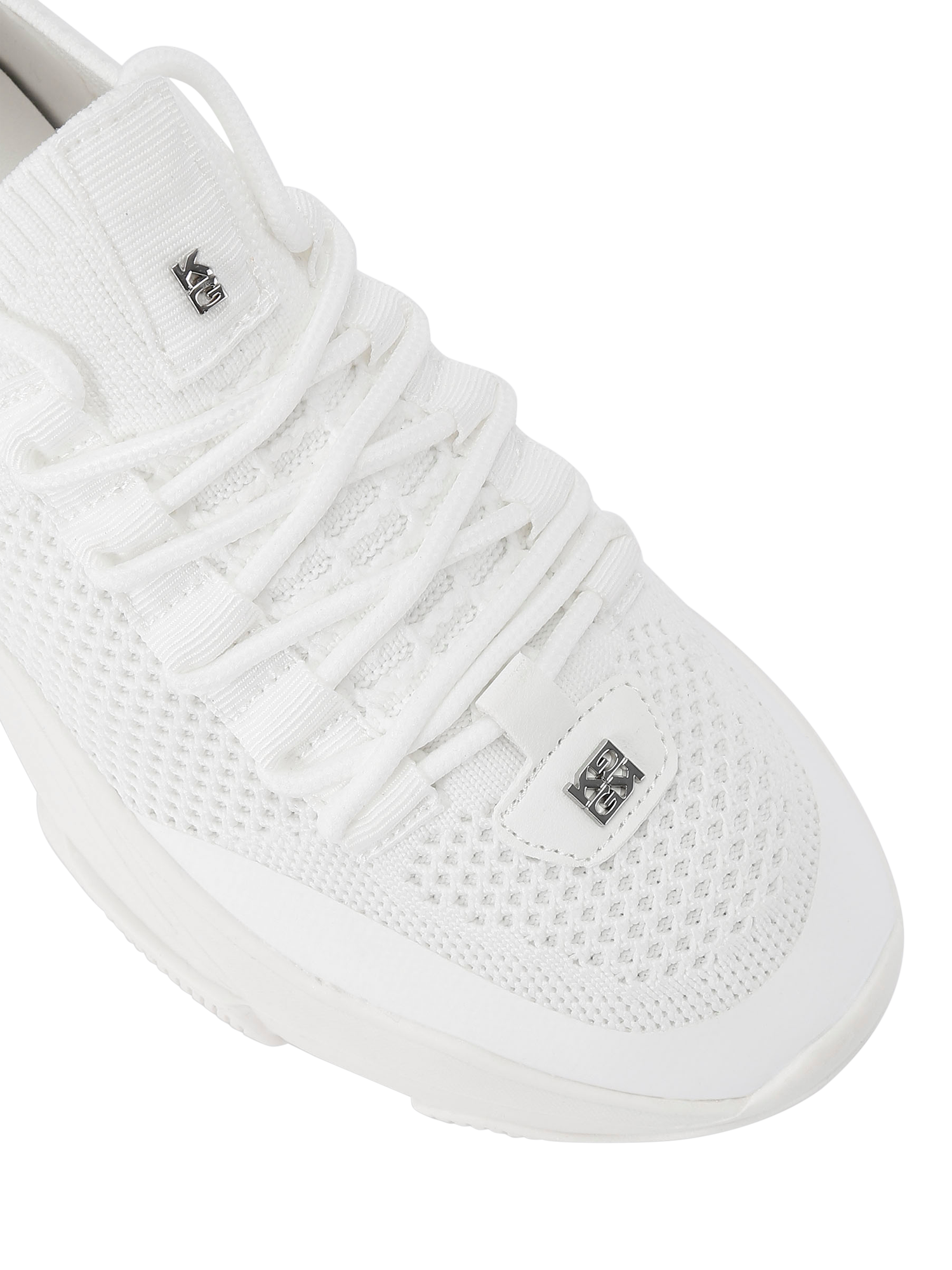 Product image 5 of 5, which shows KG Kurt Geiger Lively Trainers, White, 3
