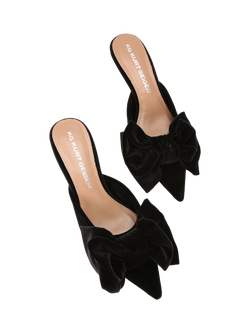 KG Kurt Geiger Sophia Bow Pointed Heeled Mules - view 2, Black