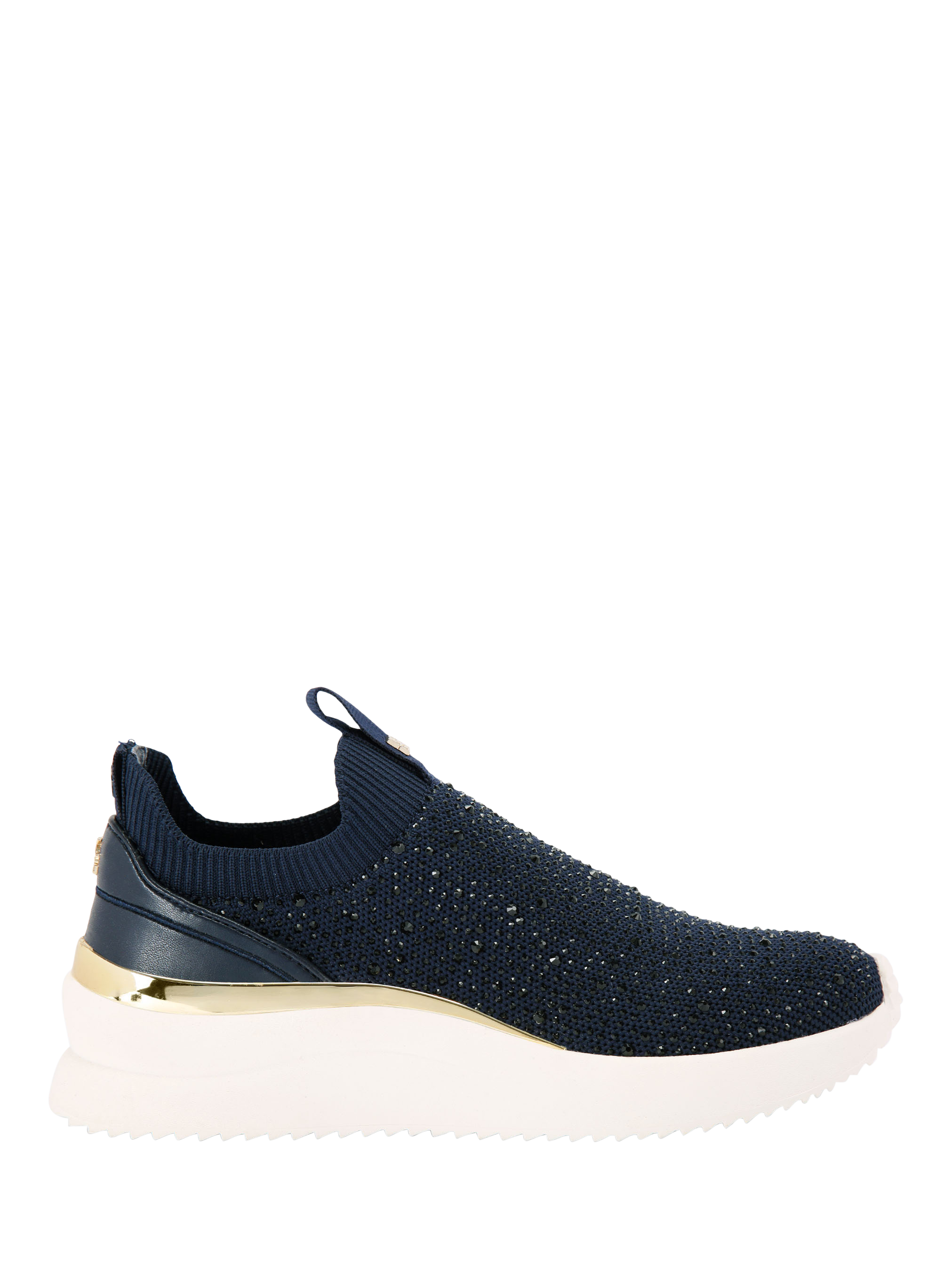 KG Kurt Geiger Layla Embellished Knitted Slip-On Trainers