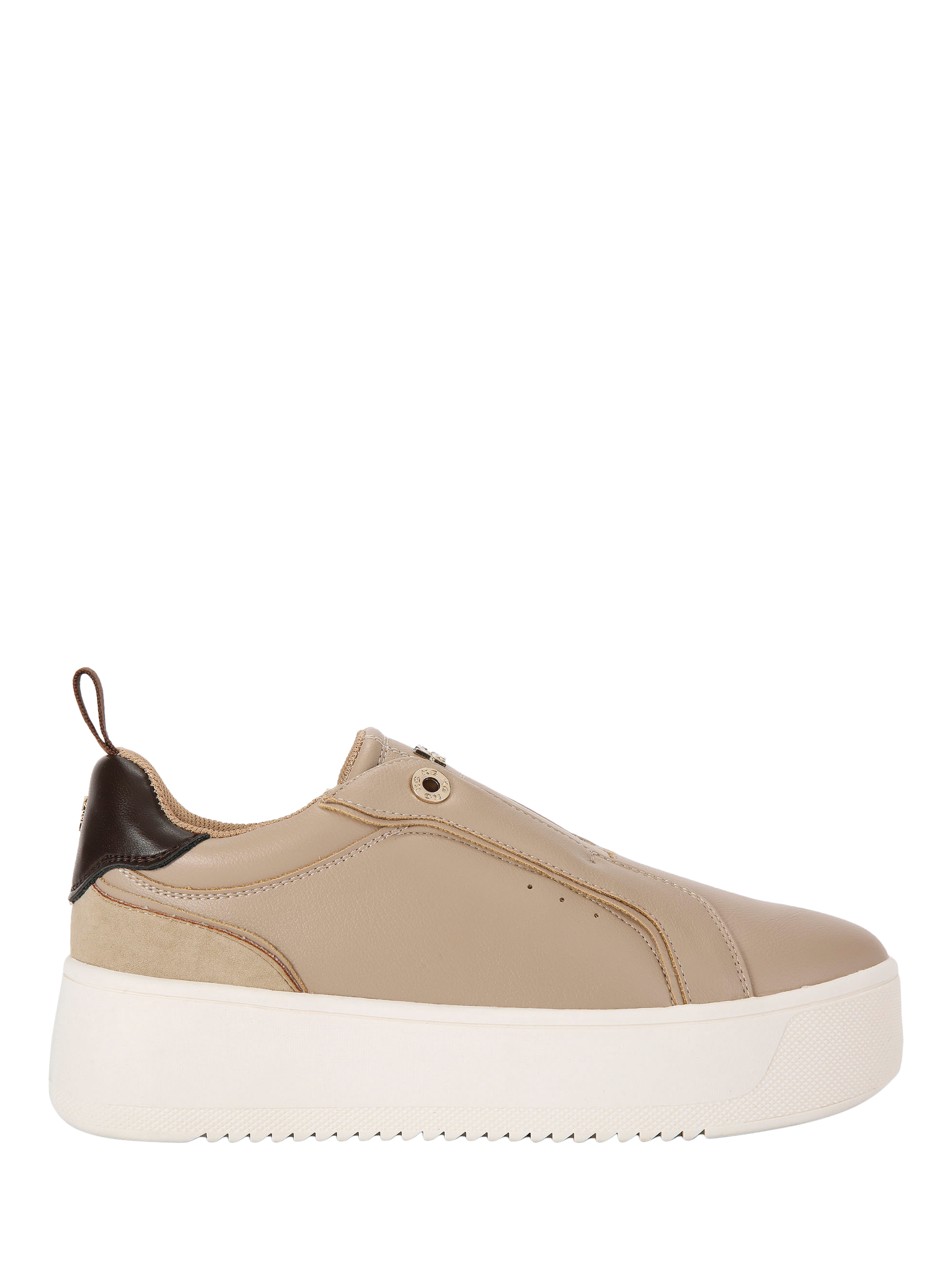KG Kurt Geiger Lighter Lighter Laceless Trainers, Taupe