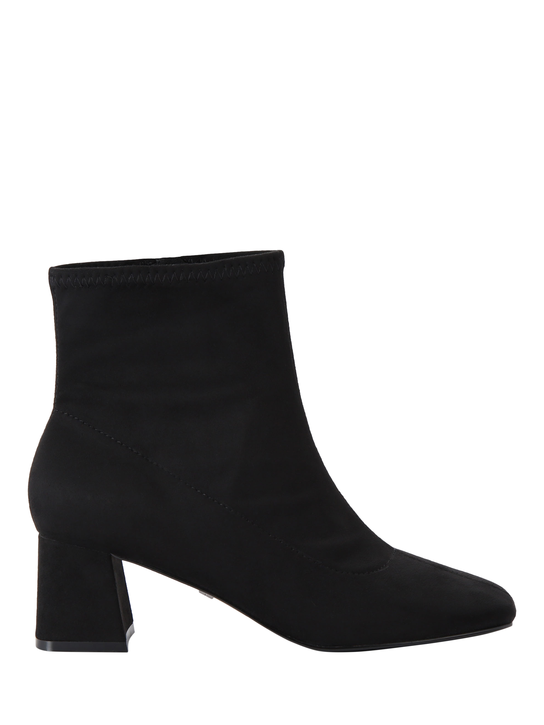 Product image 1 of 5, which shows KG Kurt Geiger Storm Microsuede Ankle Boots, Black, 3