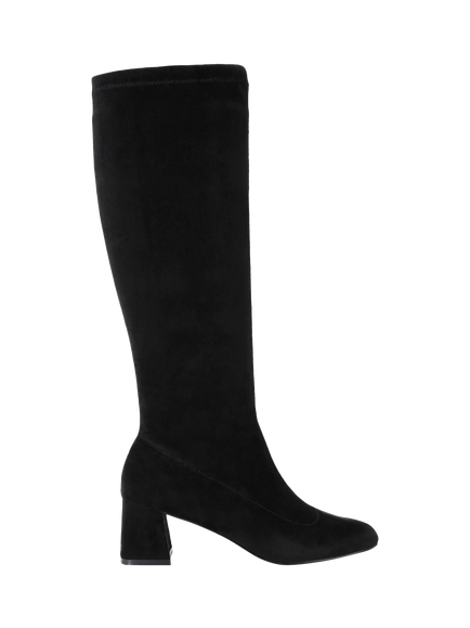 KG Kurt Geiger Storm Microsuede High Leg Boots, Black, Black