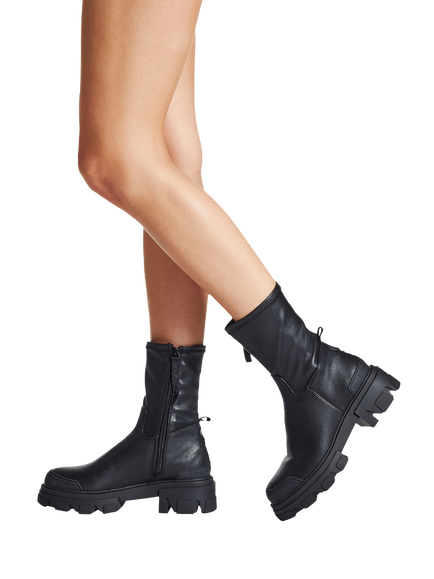 KG Kurt Geiger Trekker Sock Ankle Boots, Black - view 2, Black