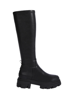 KG Kurt Geiger Trekkers Fitted Knee High Boots, Black, Black