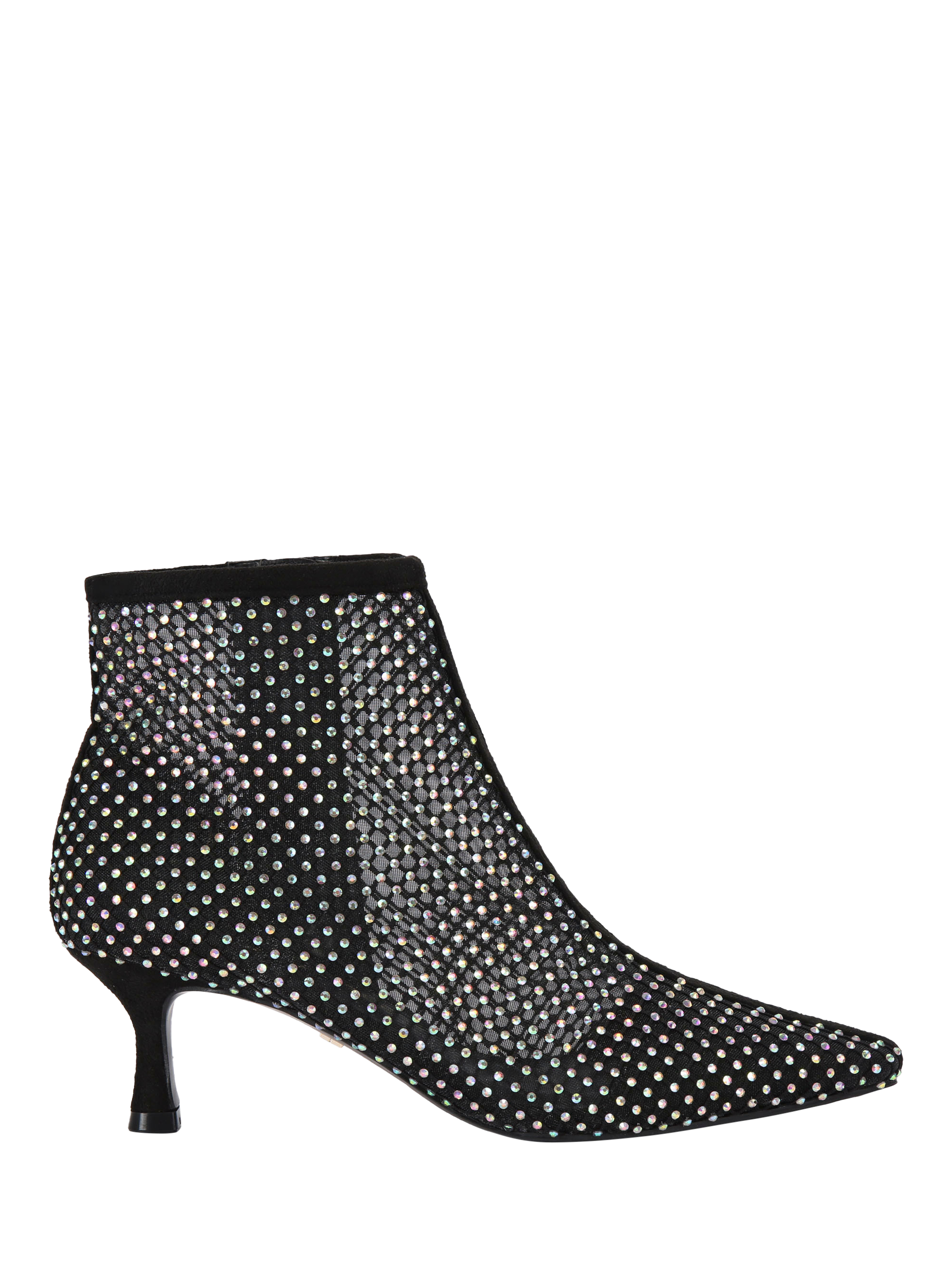 KG Kurt Geiger Trusty Embellished Kitten Heel Ankle Boots, Black