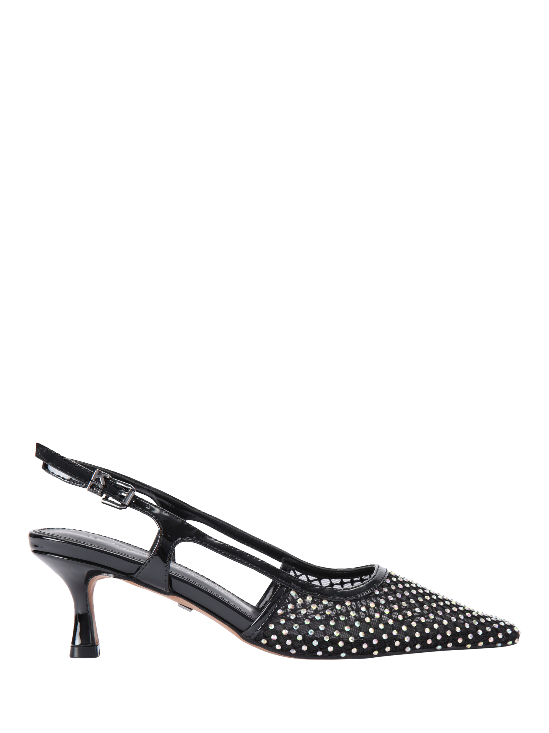 KG Kurt Geiger Alessia Embellished Court Shoes, Black
