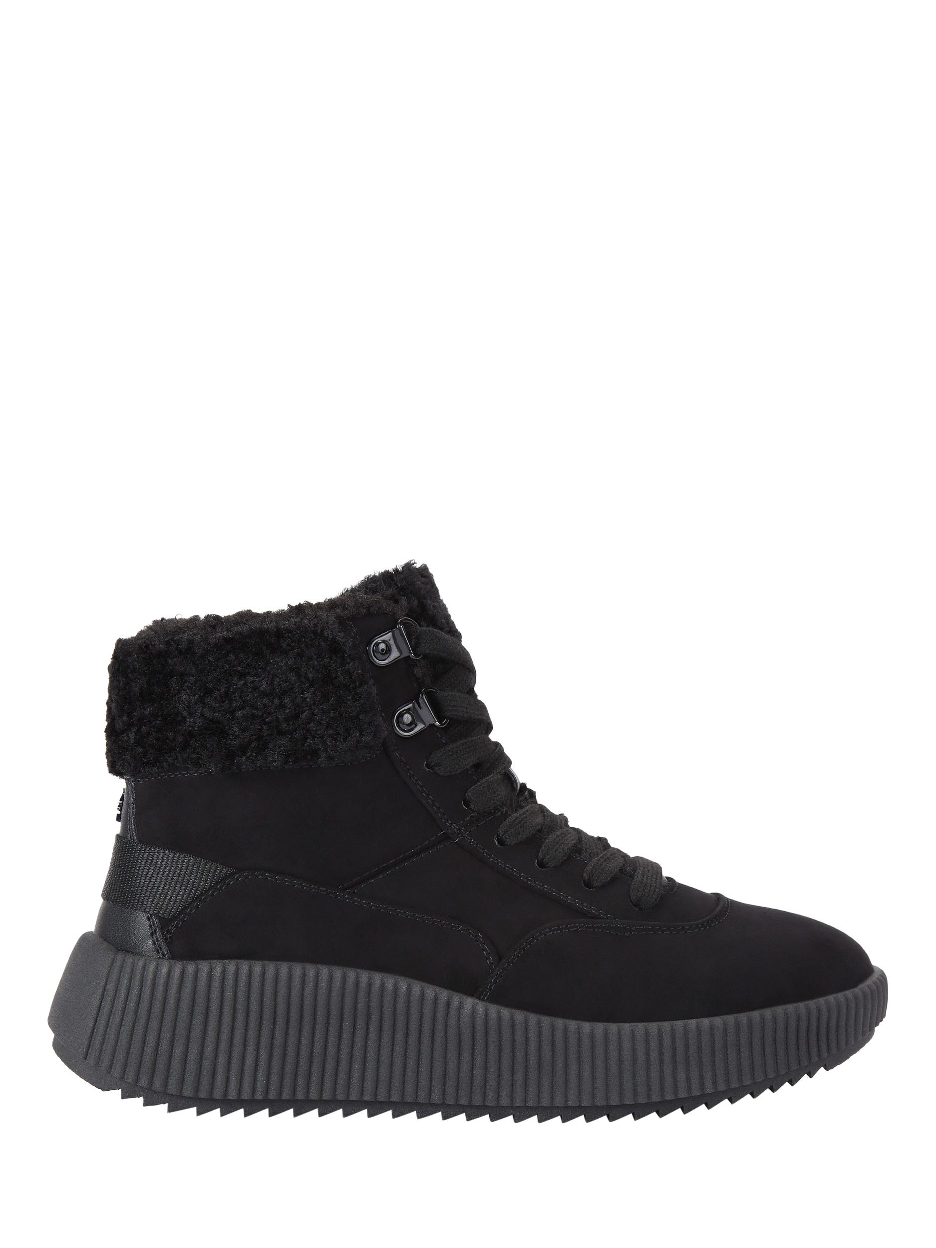KG Kurt Geiger Later Microsuede Ankle Boots, Black