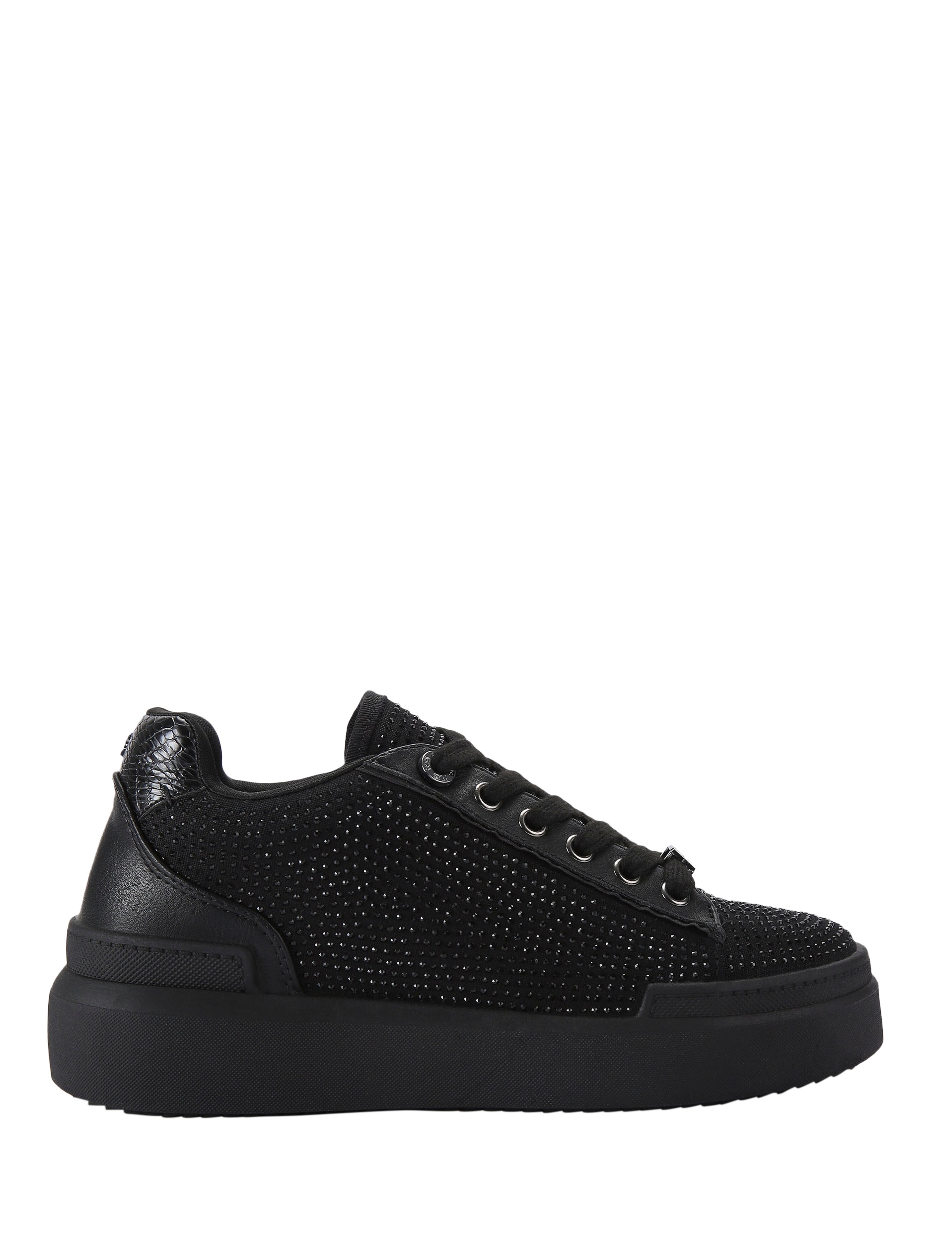 KG Kurt Geiger Lilia Lace Up Chunky Trainers, Black/Multi