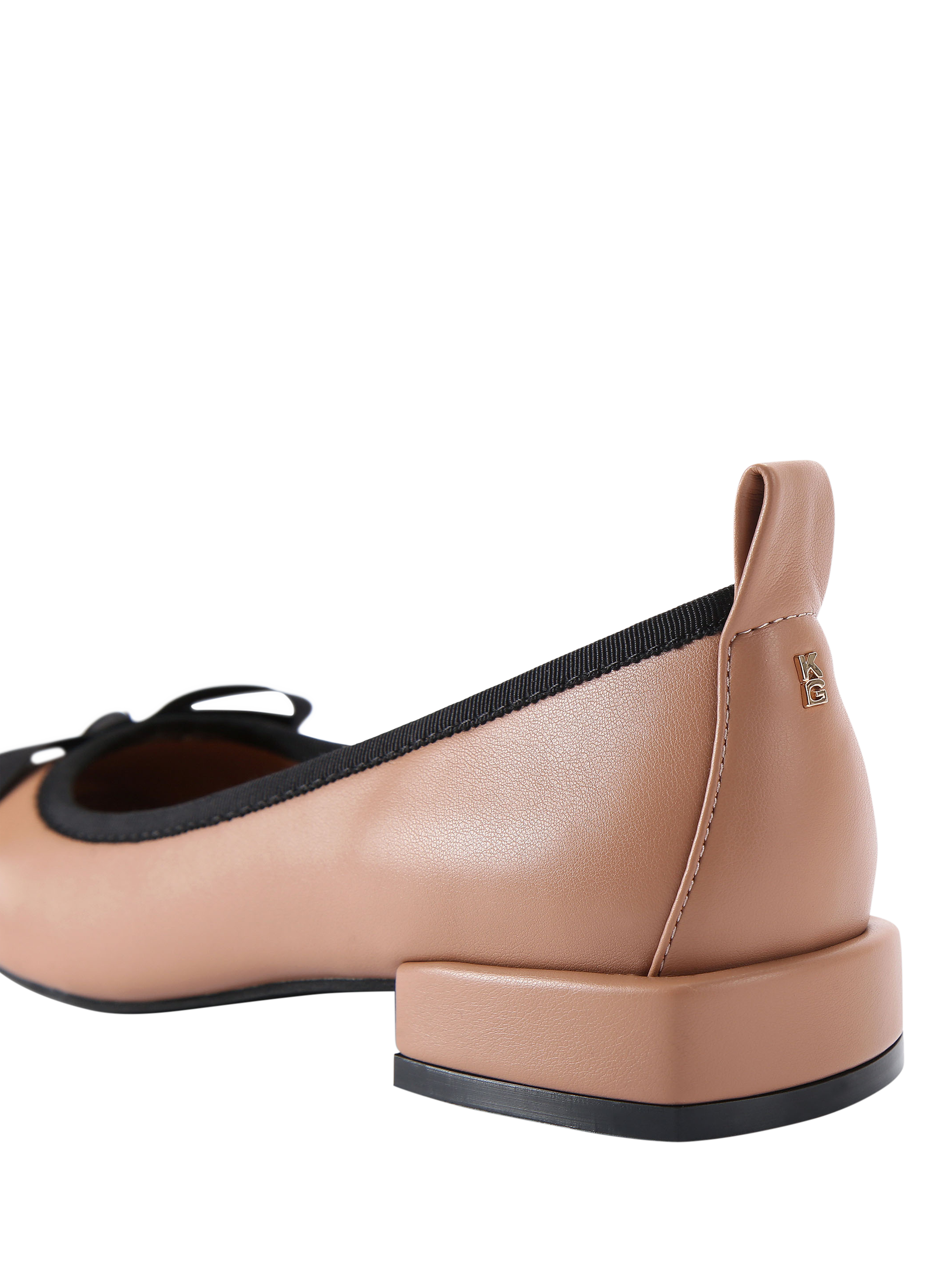 Product image 4 of 5, which shows KG Kurt Geiger Marvyn Ballerina Pumps, Brown Camel, 3