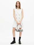 THE KOOPLES Short Tailored Dress, White