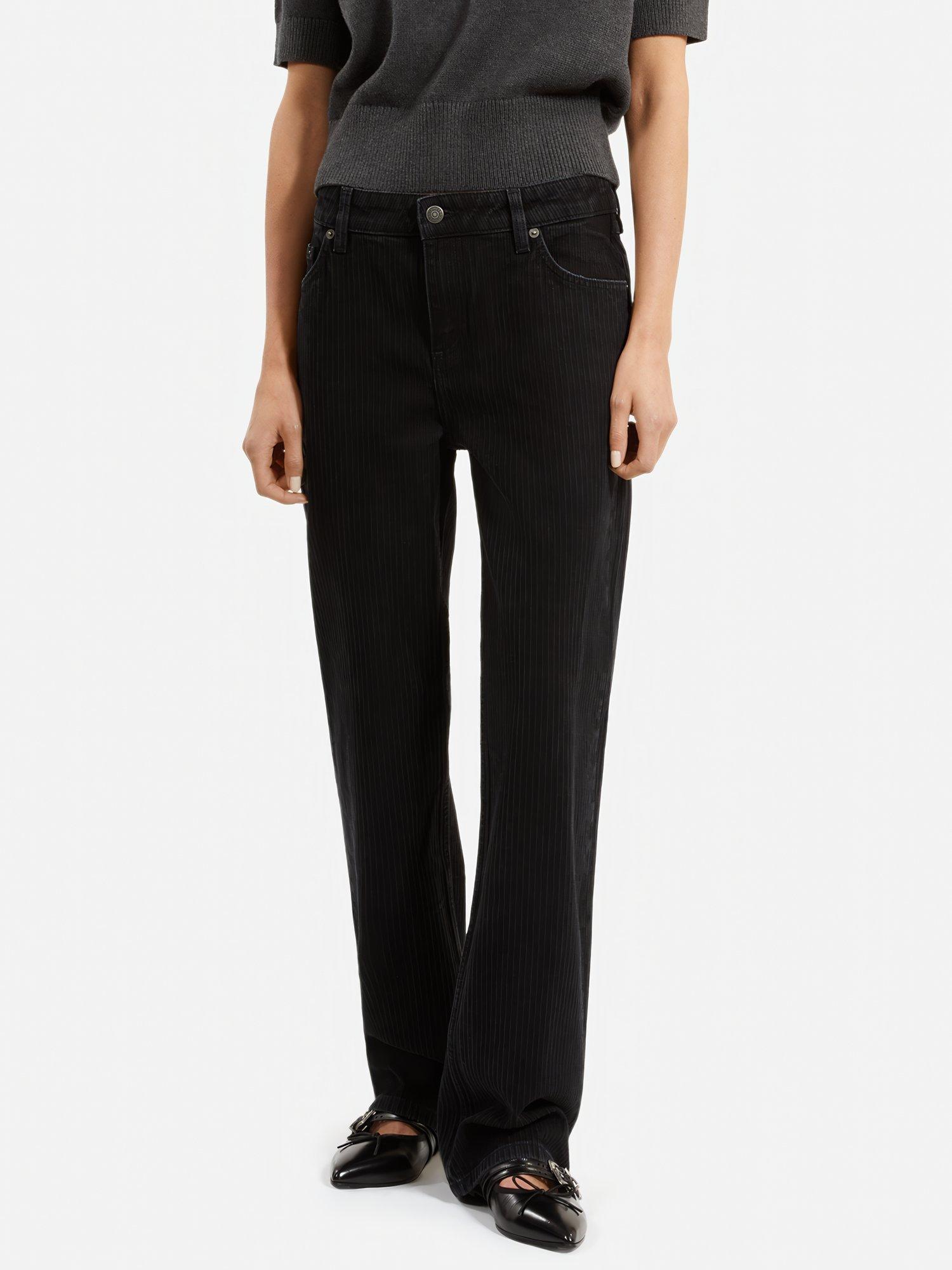Product image 3 of 4, which shows THE KOOPLES Straight Leg Textured Jeans, Black, 34