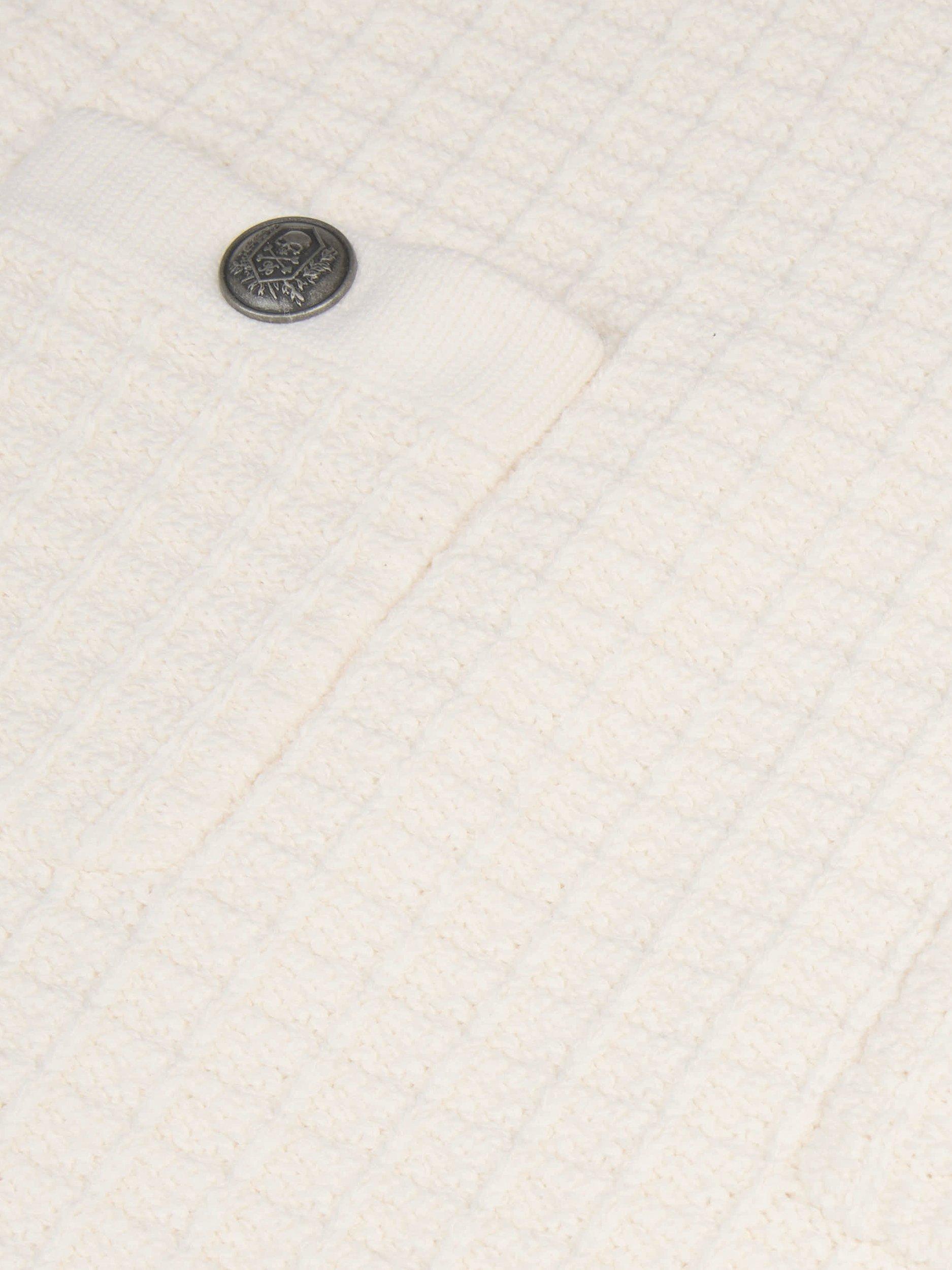 Product image 6 of 7, which shows THE KOOPLES Knitted Frill Hem Skirt, White, 14