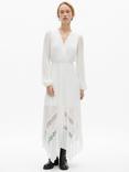 THE KOOPLES Wrap Pleat Sleeve Maxi Dress, White