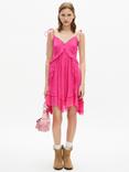 THE KOOPLES Robe Frilly Hanky Hem Mini Dress, Pink
