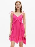 THE KOOPLES Robe Frilly Hanky Hem Mini Dress, Pink