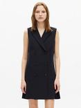 THE KOOPLES Double Breasted Sleeveless Dress, Navy