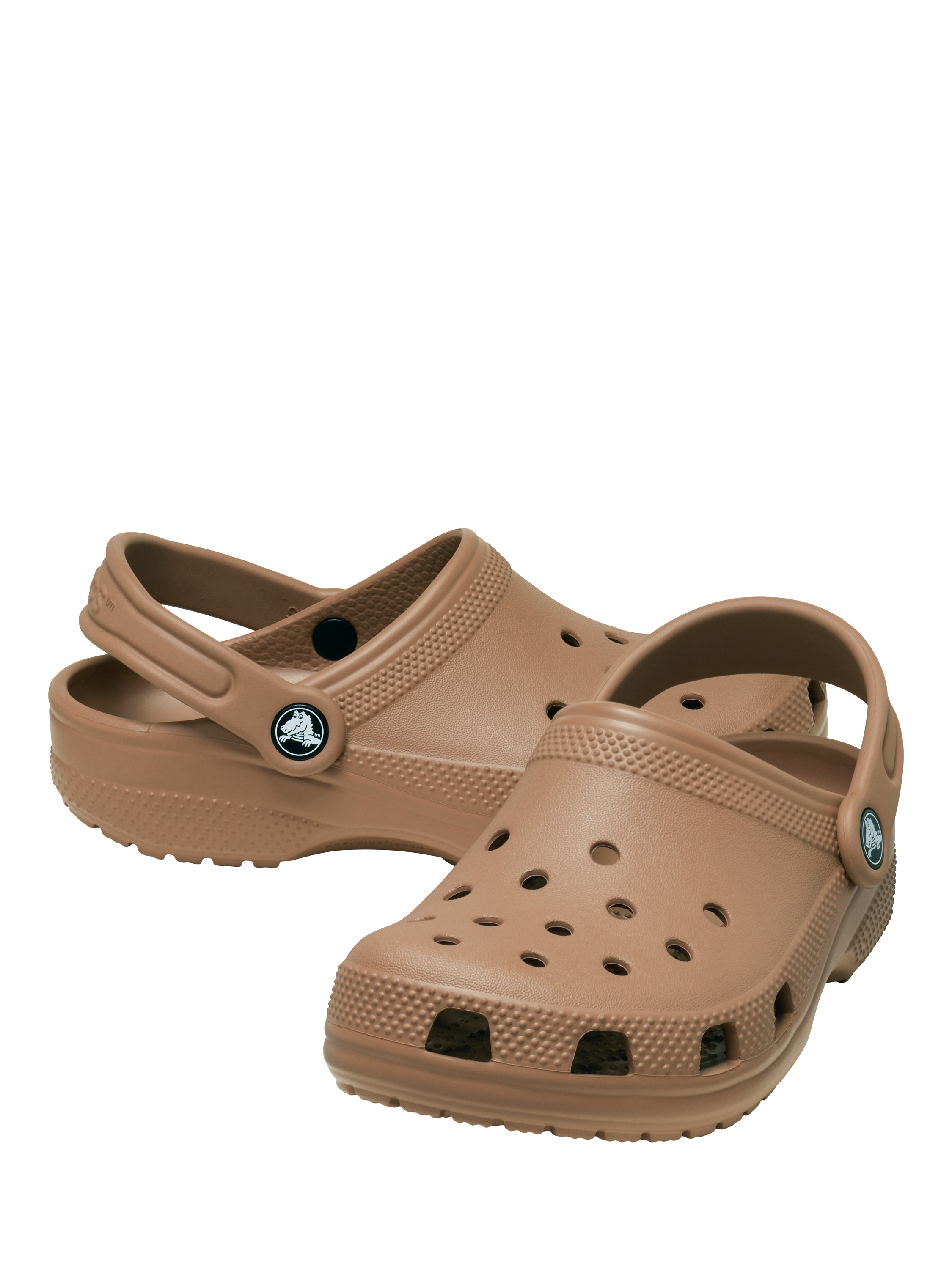 Product image 2 of 6, which shows Crocs Kids' Classic Croc Clogs, Milk Chocolate, 4 Jnr
