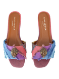 Kurt Geiger London Kensington Denim Flat Slider Sandals, Multi