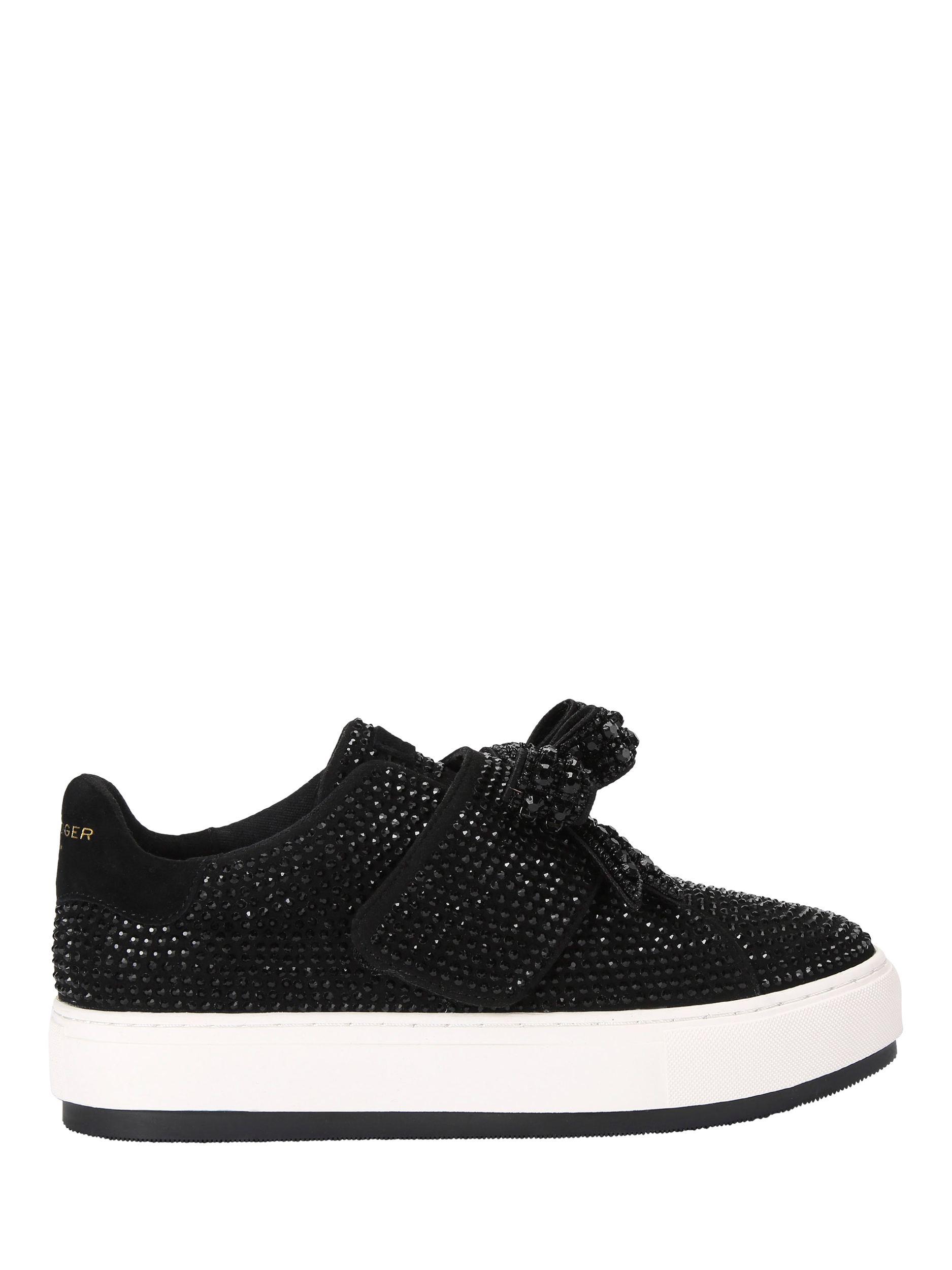 Kurt Geiger London Laney Bow Slip On Trainers, Black