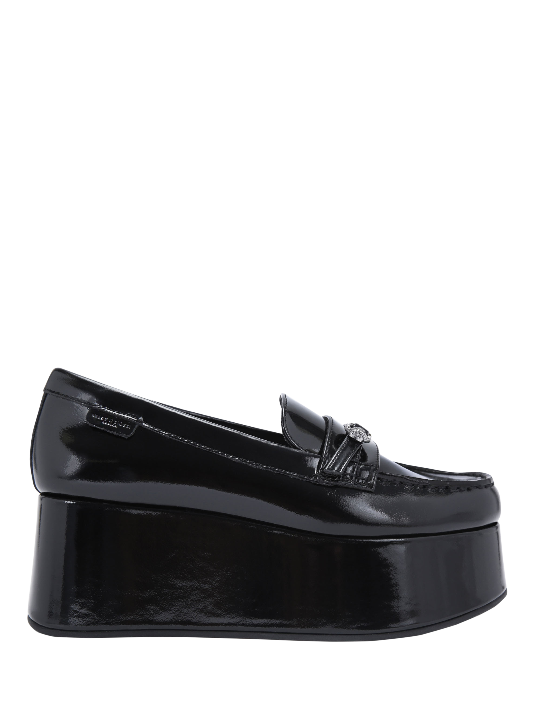 Kurt Geiger London Mayfair Leather Flatfom Loafers, Black
