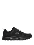 Skechers Track Knockhill Lace Up Trainers, Black